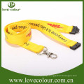 Lanyard de poliéster moda FLUO amarelo para o presente da promoção